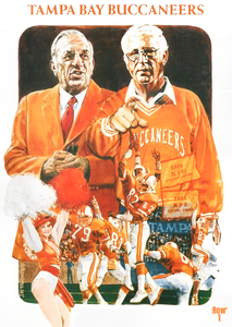 1982 Tampa Bay Buccaneers Football Poster