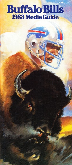 1983 Buffalo Bills Media Guide Artist Bill Ersland