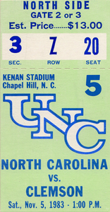 1983 Clemson vs. North Carolina