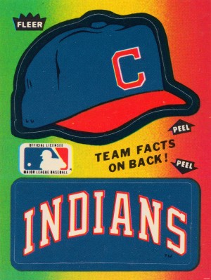 1983 Cleveland Indians Fleer Decal