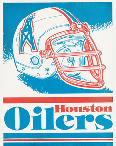 1983 Houston Oilers Helmet Art