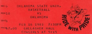 1983 Bedlam Basketball Ticket Art
