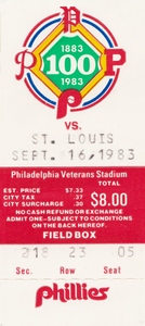 1983 Philadelphia Phillies vs. Cardinals