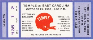 1983 Temple vs. East Carolina