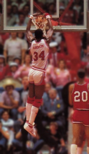 1983 Hakeem Olajuwon Houston Cougars Poster