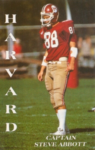 1984 Harvard Football Art Captain Steve Abbott