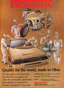 1984 Honda Advertisement Wall Art