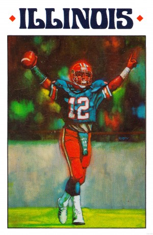 1984 Illinois Football Art