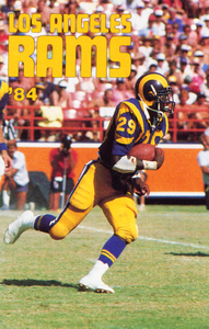 1984 Los Angeles Rams Eric Dickerson Poster