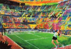 1984 John McEnroe vs. Ivan Lendl Tennis Art