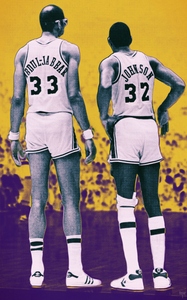 1984 Magic Johnson Kareem Remix Art