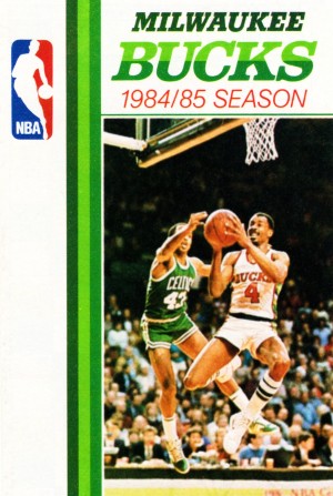 1984 Milwaukee Bucks Retro Basketball Art
