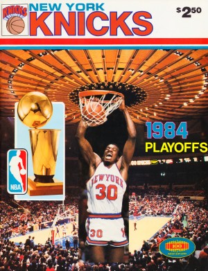 1984 New York Knicks Program Cover Art