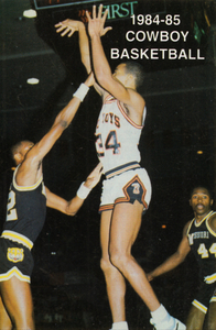 1984 Oklahoma State Cowboys Basketball Pocket Schedule Poster