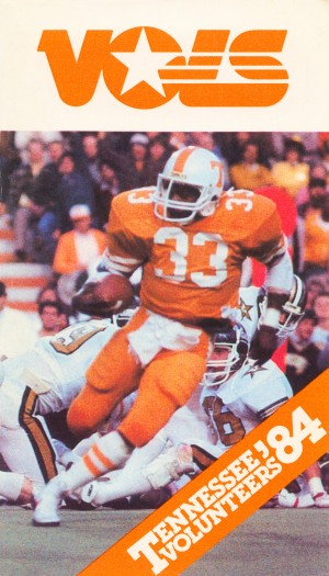 1984 Tennessee Vols Retro Football Poster