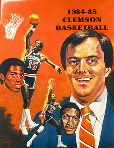 1984 Clemson Tigers Basketball Art