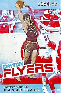 1984 Dayton Flyers Retro Basketball Art