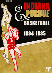 1984 Indiana and Purdue Basketball Art