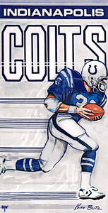 1984 Indianapolis Colts Art by Artist Keith Butz