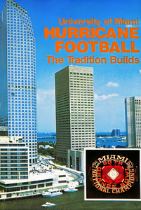 1984 Miami Hurricanes Football Art