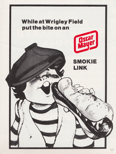 1984 Wrigley Field Oscar Mayer Smokie Link Ad