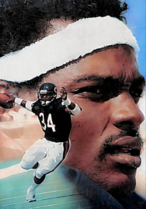 1984 Walter Payton Football Art