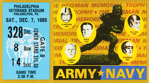 1985 Army vs. Navy Football Ticket Art | Row 1
