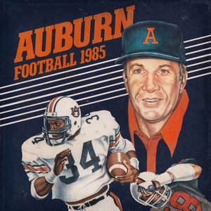 1985 Auburn Football Bo Jackson and Pat Dye Art