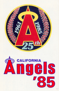 1985 California Angels Retro Poster