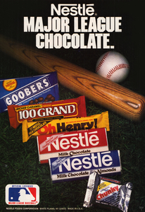 1985 Nestle Chocolate Baseball Ad