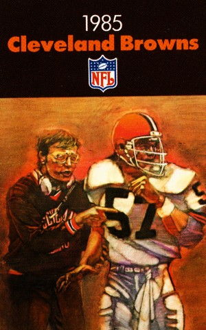 1985 Cleveland Browns Football Poster