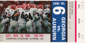 1985 Georgia vs. Auburn