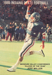 1985 Indiana State Sycamores Football Jeff Miller Poster