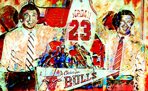1984 Michael Jordan Rookie Jersey Art 