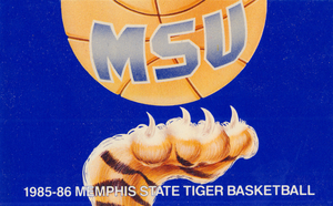 1985 Memphis State Tigers Basketball Art