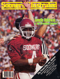 1985 Sooners Illustrated Jamelle Holieway Oklahoma Cover Art