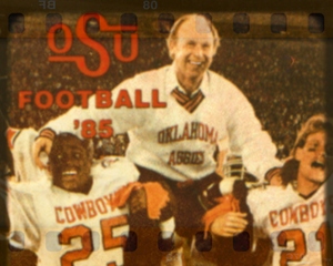 1985 Oklahoma State Cowboys Pat Jones Viewfinder Art