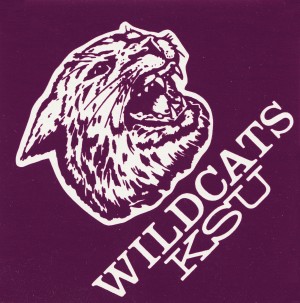 1985 retro ksu wildcats college art