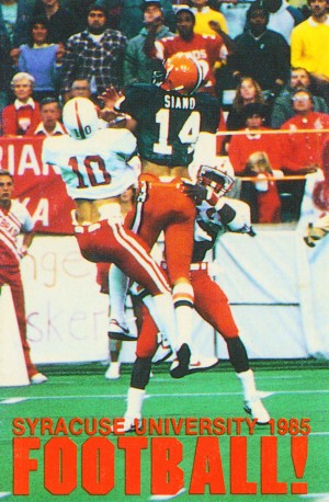 1985 Syracuse Orange Football Poster