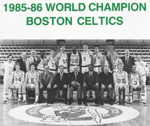1985 World Champion Boston Celtics Team Photo Poster