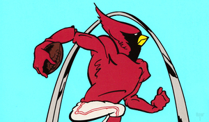1985 St. Louis Cardinals Blue Sky Art Remix