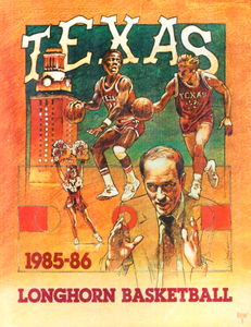 1985 Jimmy Longacre Texas Longhorns Basketball Art