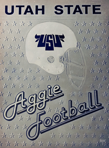 Retro Eighties Utah Aggies Football Art