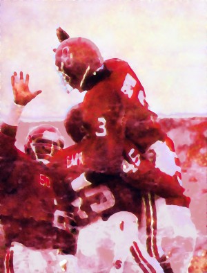 1986 Oklahoma Football Derrick Shepard TD