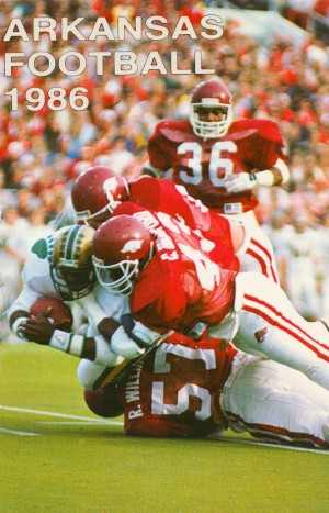 1986 Arkansas Football Poster