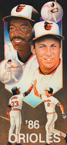 1986 Baltimore Orioles Ripken Murray Poster