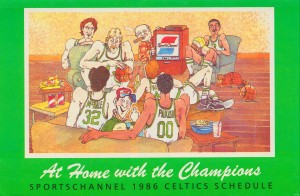 1986 Boston Celtics Cartoon Art