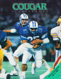 1986 BYU Cougars Football Program Cover Art