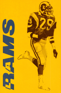 1986 LA Rams Football Art