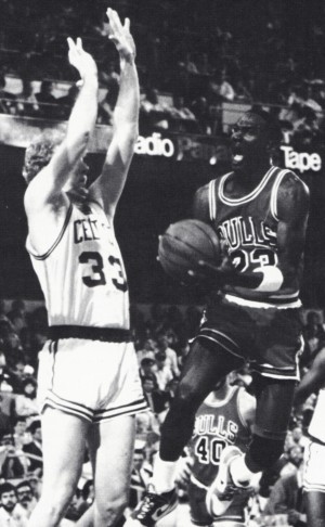 1986 Michael Jordan Soars Through the Air Art